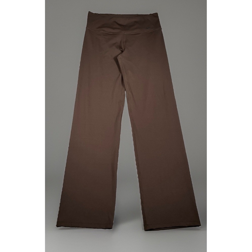 Nike Dri-FIT Womens Power Training Yoga Pants Large Chocolate DM1191 237
